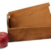 Wooden Rectangular Box with Cheese Board Lid-SM