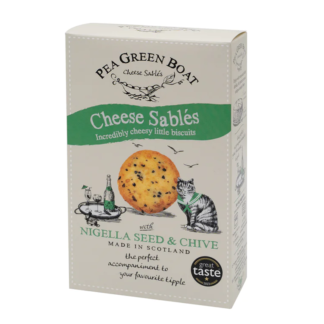 Pea Green Boat Cheese Sables Nigella Seed