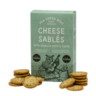 Pea Green Boat Cheese Sables Nigella Seed & Chive 80g MP 12