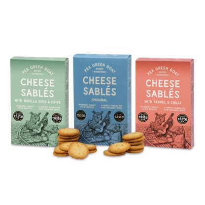 Pea Green Boat Cheese Sables Nigella Seed & Chive 80g MP 12 - Image 2