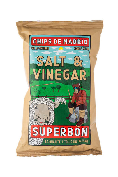 Superbon Salt & Vinegar Chips 135g MP14
