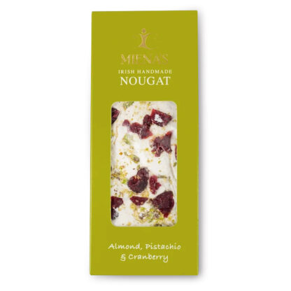Miena Pistachio Cranberry Nougat Slab MP9