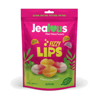 Jealous Sweets Fizzy Lips 125g Bags New Packaging MP10