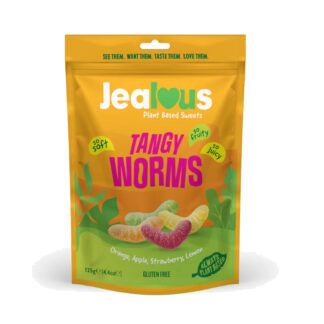 Jealous Sweets Tangy Worms 125g Bags New Packing MP10