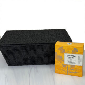 Rope Gift Hamper with detashable Lid Black Large